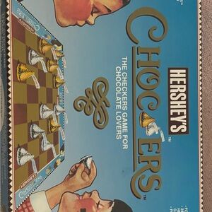 Hershey's Choc-Checkers Board Game - Blue and Brown